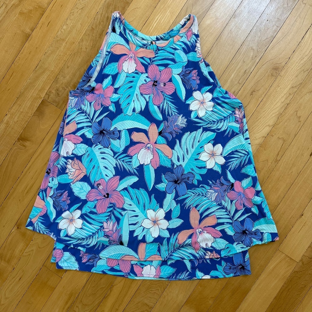 Tori Richard Honolulu Tropical Hawaii Deane Tank Top Size XS